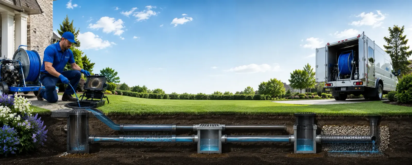 Outdoor drain cleaning information for Randall, KS